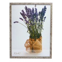 Рамка 30x40 серый рифленый