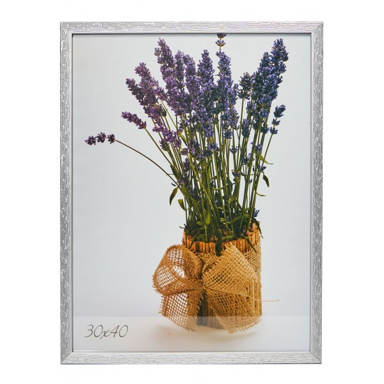 Рамка 30x40 серебро рифленый Рамка 30x40 серебро рифленый