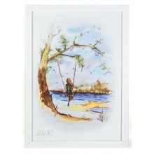 Рамка 21x30 Білий рифлений Рамка 21x30 Білий рифлений