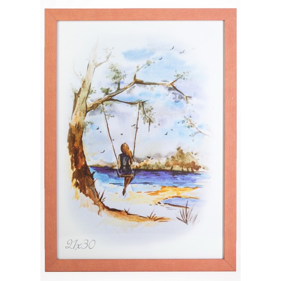 Рамка 21x30 Кораловий рифлений Рамка 21x30 Кораловий рифлений