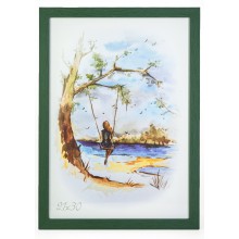 Рамка 21x30 Зелена рифлена Рамка 21x30 Зелена рифлена