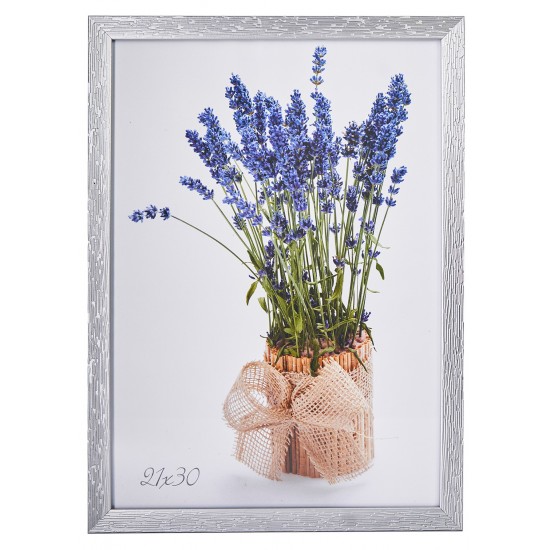 Рамка 21x30 Срібло рифлене