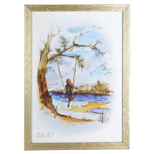 Рамка 21x30 Золото рифлене Рамка 21x30 Золото рифлене