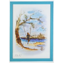 Рамка 21x30 Блакитна рифлена Рамка 21x30 Блакитна рифлена