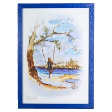 Рамка 21x30 Синій рифлений Рамка 21x30 Синій рифлений