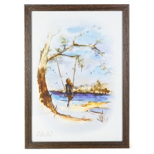 Рамка 21x30 Темне дерево рифлене Рамка 21x30 Темне дерево рифлене