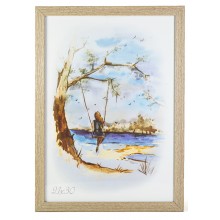 Рамка 21x30 Світле дерево рифлений Рамка 21x30 Світле дерево рифлений