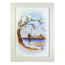 Рамка 21x30 Белое дерево Рамка 21x30 Белое дерево