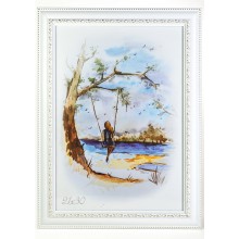 Рамка 21x30 Белый с Золотом Рамка 21x30 Белый с Золотом